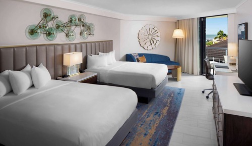 Habitación Deluxe, varias camas, vistas al mar