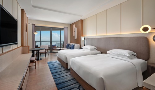 Habitación Premium con 2 camas individuales, vistas al mar