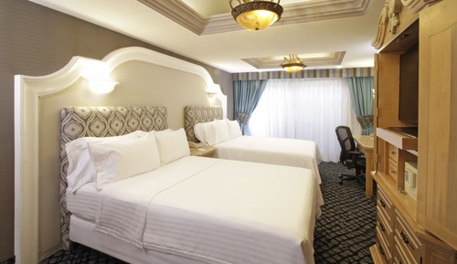 Habitación estándar, 2 camas de matrimonio, vistas al jardín