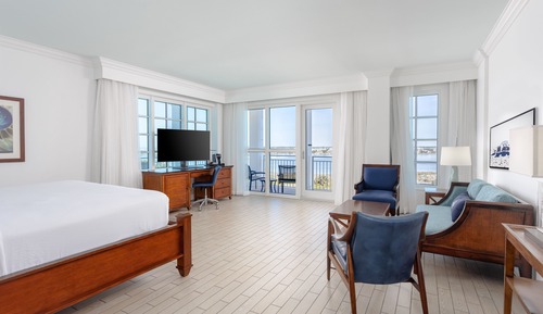 Habitación ejecutiva, 1 cama de matrimonio grande, balcón (Bay Front)