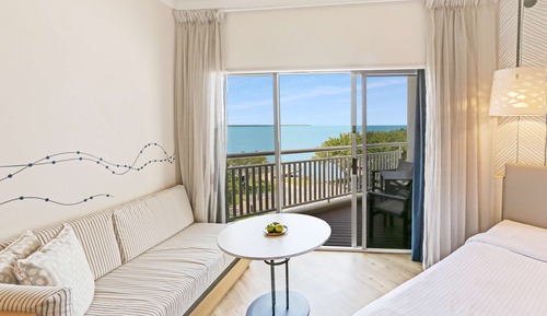 Habitación Deluxe, 1 cama de matrimonio grande, vistas al mar