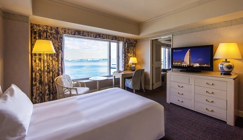 Suite junior, 2 camas individuales, vistas al puerto