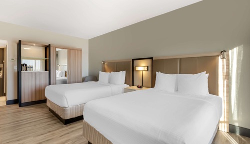 Habitación estándar, 2 camas de matrimonio, no fumadores, frigorífico y microondas