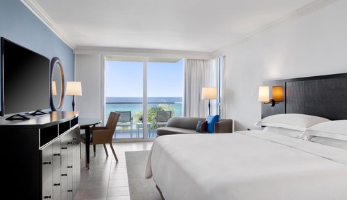 Habitación, 1 cama de matrimonio grande, vistas al mar