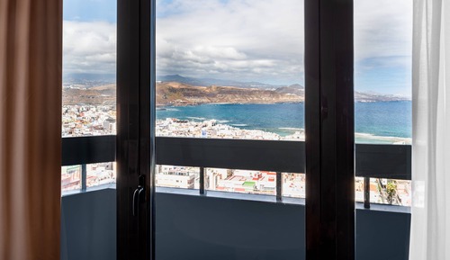 Suite junior, 1 cama de matrimonio grande con sofá cama, vistas al mar