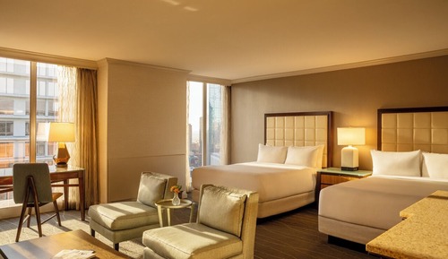 Fairmont Gold, Suite junior, 1 cama de matrimonio grande con sofá cama, vistas a la ciudad