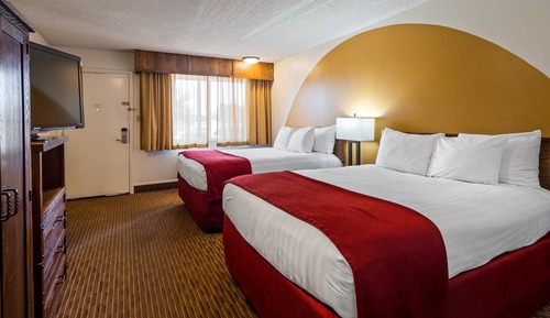 Habitación estándar, 2 camas de matrimonio, no fumadores, frigorífico y microondas