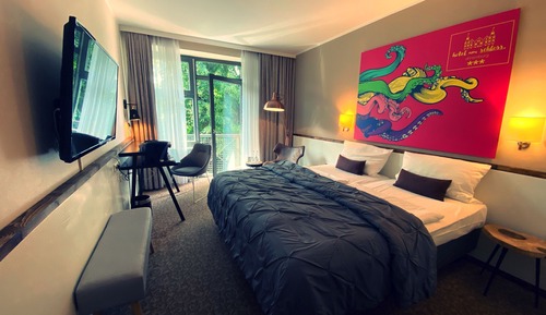 Habitación Confort doble, vistas al jardín