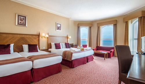 Habitación cuádruple Deluxe, vistas al mar