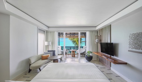Habitación, 1 cama de matrimonio grande, vistas al mar (Frangipani)