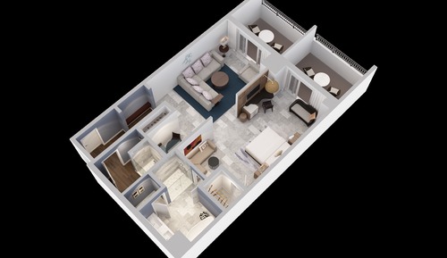 Suite Club, 1 habitación, balcón