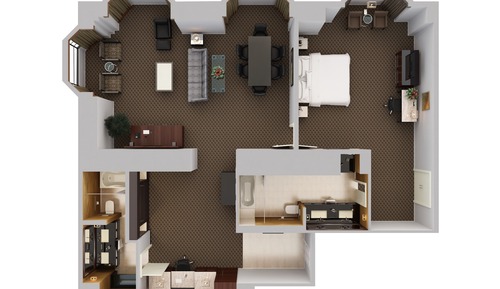 Suite de lujo, 1 habitación