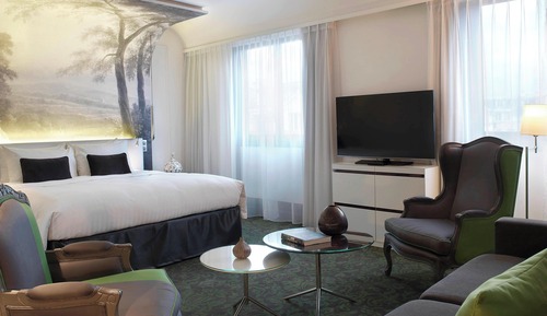 Suite junior, 1 cama de matrimonio grande con sofá cama, no fumadores, en una planta alta (View)