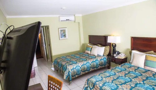 Habitación Deluxe, 2 camas dobles, vistas al jardín