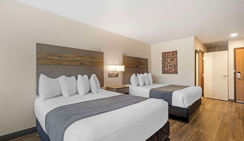Habitación estándar, 2 camas de matrimonio, no fumadores, frigorífico y microondas