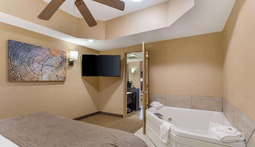 Suite, 1 cama de matrimonio grande, no fumadores, bañera de hidromasaje (with Sofabed)