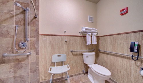 Habitación estándar, 2 camas de matrimonio, ducha adaptada, no fumadores (Communications Accessible)