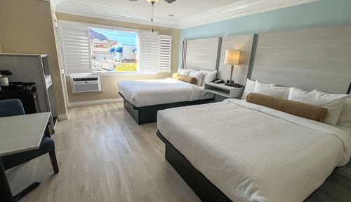 Habitación estándar, 2 camas de matrimonio, no fumadores, frigorífico