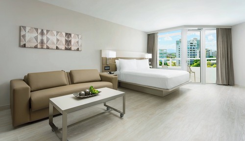 Habitación ejecutiva, 1 cama de matrimonio grande con sofá cama, no fumadores, balcón