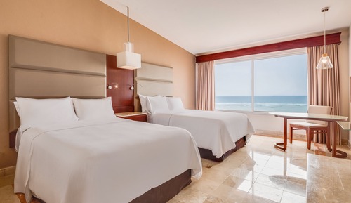Habitación Deluxe, 2 camas dobles, vistas al mar