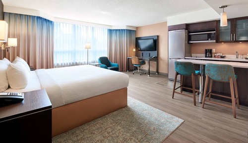 Suite estudio, 1 cama de matrimonio grande, no fumadores, vistas a la ciudad