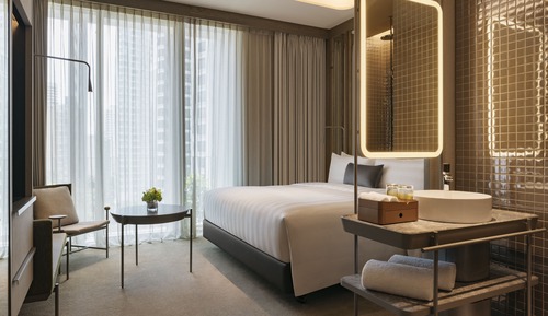 Habitación Deluxe, 1 cama de matrimonio grande, no fumadores, vistas a la ciudad