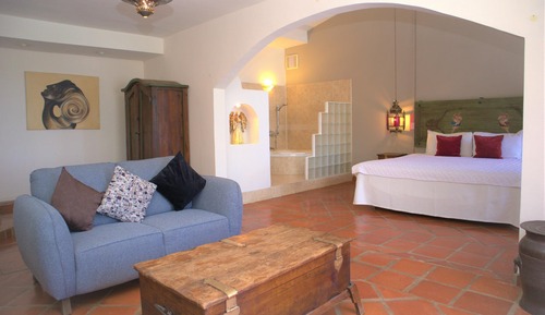 Habitación de luna de miel, vistas al jardín