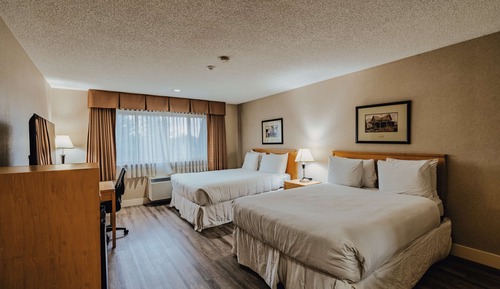 Habitación estándar, 2 camas de matrimonio, no fumadores, frigorífico y microondas