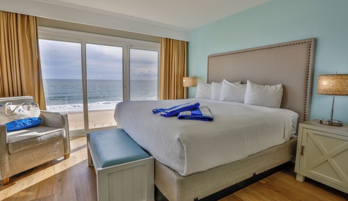 Suite, 1 cama de matrimonio grande con sofá cama, frente al mar