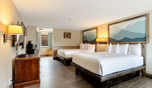 Habitación estándar, 2 camas de matrimonio (some pet friendly)