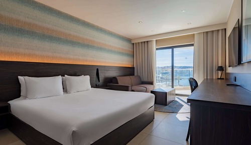 Habitación superior, 1 cama de matrimonio grande, vistas al mar