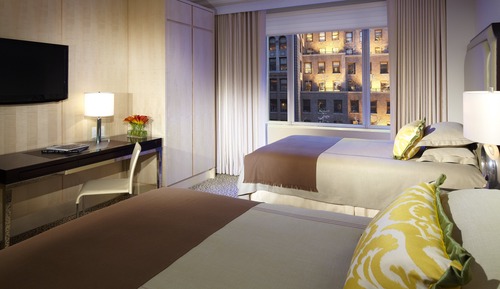 Habitación Premier, 2 camas dobles, vistas a la ciudad