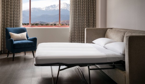 Habitación, 1 cama de matrimonio grande con sofá cama, vistas a la montaña (Corner)