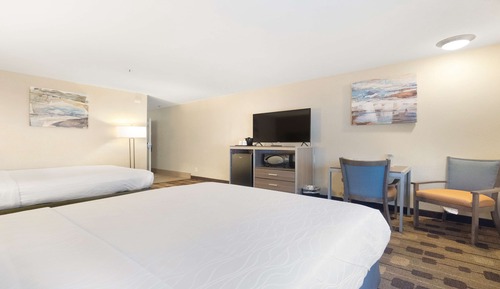 Habitación estándar, 2 camas de matrimonio, no fumadores, frigorífico y microondas