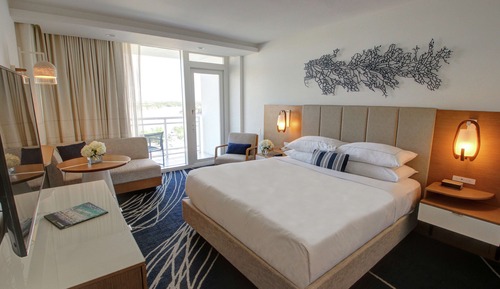 Habitación, 1 cama de matrimonio grande, balcón (High Floor, Water View)