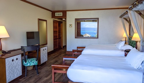 Habitación Premium, 2 camas de matrimonio, vistas al mar