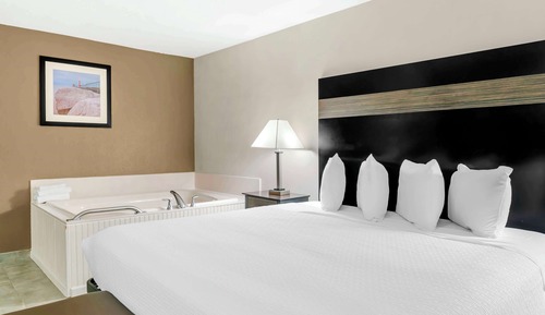 Habitación estándar, 1 cama de matrimonio grande, bañera de hidromasaje, vistas al patio