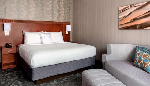 Habitación Deluxe, 1 cama de matrimonio grande con sofá cama