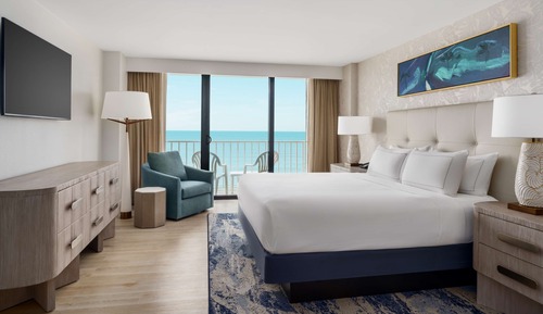Suite junior, 1 cama de matrimonio grande, balcón (Gulf View)