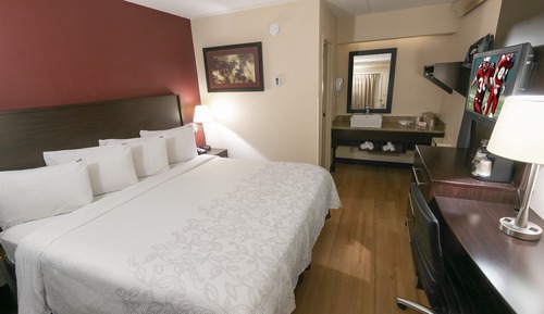 Habitación Deluxe, 1 cama de matrimonio grande (Smoke Free,Roll-In Shower)