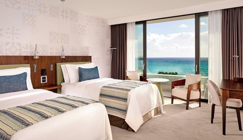 Habitación superior, 2 camas individuales, no fumadores, vistas al mar