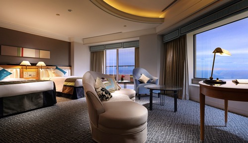 Suite, no fumadores, vistas al mar (Balcony Suite, Twin Beds)