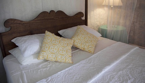 Habitación, junto a la montaña