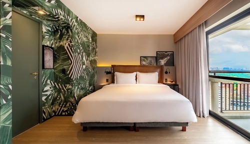 Habitación ejecutiva, 1 cama de matrimonio grande, balcón, vistas al parque