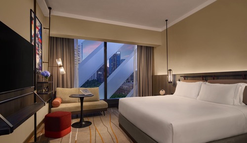 Habitación Deluxe, 1 cama de matrimonio grande (High Floor, Orchard Paragon View)