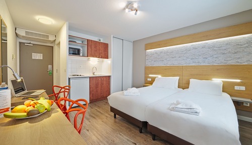 Estudio, 1 cama doble o 2 individuales