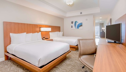 Suite junior, 2 camas de matrimonio, con vistas