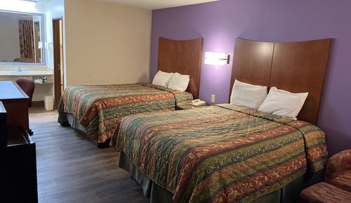 Habitación estándar, 2 camas de matrimonio, fumadores, frigorífico y microondas