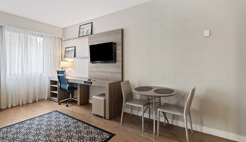 Suite estudio, 1 cama de matrimonio, accesible para personas con discapacidad, cocina