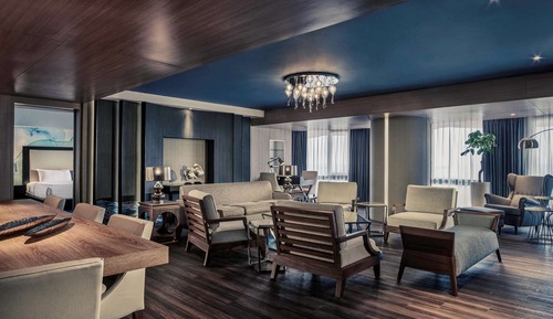 Suite presidencial, 1 cama de matrimonio grande, balcón, vistas al mar